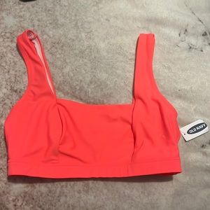 coral bathing suit top